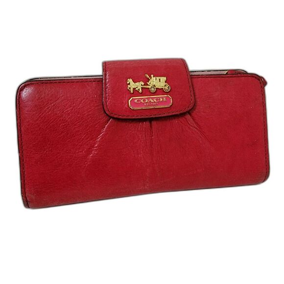 Coach Leather Clutch Wallet - Picture 1 of 8